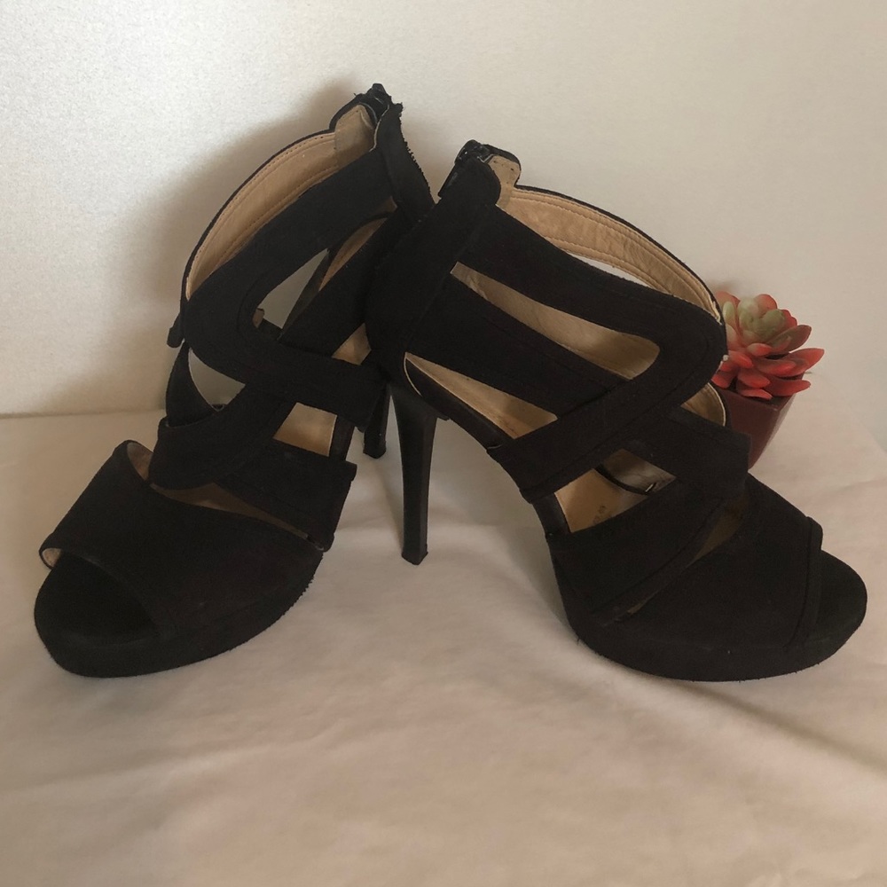 Andrea- sexy crossover black suede